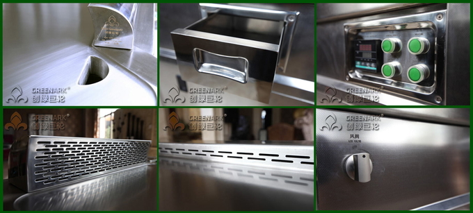 Tabla de la parrilla de Teppanyaki del color rojo, placa de Teppanyaki con forma del rectángulo del cajón