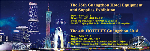 Latest company news about La 25ta exposición y el 4to HOTELEX Guangzhou 2018 del equipo y de las fuentes del hotel de Guangzhou