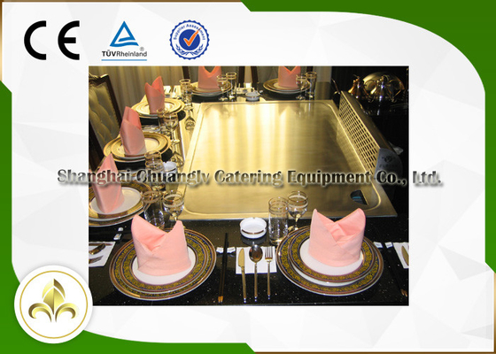 comprar Descenso del sistema de ventilación en capacidad de los asientos de la eficacia alta 7 de la tabla de la parrilla de Teppanyaki online manufacture
