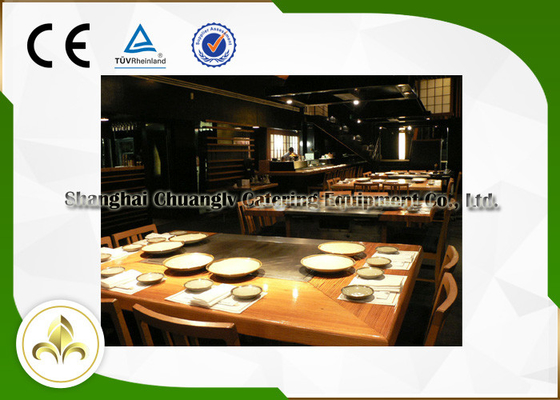 comprar Capacidad japonesa profesional de los asientos del cuadro 7 de la parrilla de Teppanyaki para los crustáceos/la verdura online manufacture