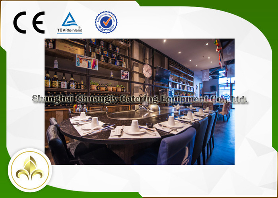 comprar Parrilla interior superior plana vegetal de los crustáceos con el sistema del agotamiento/de la purificación online manufacture