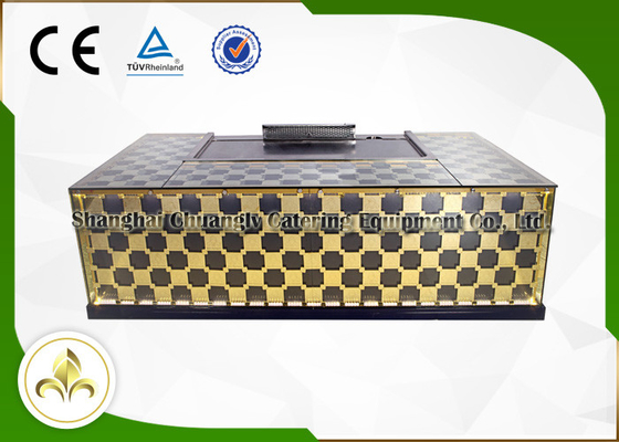 comprar La plancha de oro Teppan Yaki de la sobremesa de las épocas asa a la parrilla el material del acero del acero inoxidable 304/aleación online manufacture