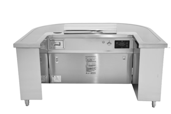 comprar Escape de humos 10/12 asientos Mesa de parrilla Teppanyaki de tubo eléctrico abovedado arqueado online manufacture