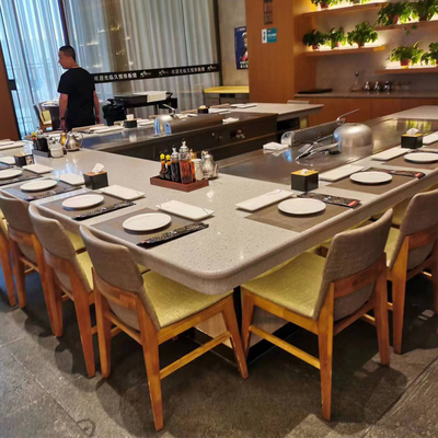 comprar Diseño personalizado Rectángulo interior Teppanyaki Mesa de parrilla 240V online manufacture