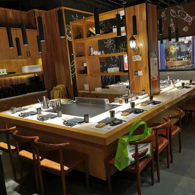 comprar Rectángulo electromagnético Teppanyaki Grill Mesa 7 - 10 asientos online manufacture
