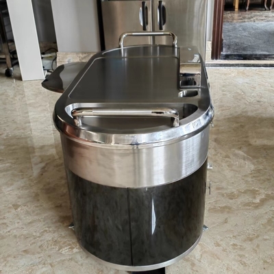 comprar TO14 Acero inoxidable Grill móvil Teppanyaki Gas de la mesa abajo Actualización de escape online manufacture