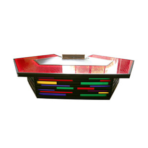 comprar Tabla de la parrilla de Teppanyaki del gas del color del arco iris de la forma del puente con el sistema del agotamiento online manufacture