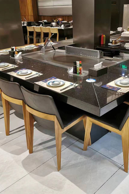comprar Acero inoxidable de Teppanyaki de la calefacción de inducción de 7 asientos de la parrilla eléctrica de la tabla y acero de aleación online manufacture
