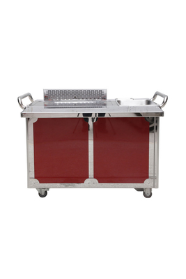 comprar Acero inoxidable de GREENARK TO29 abajo de la tabla móvil de la parrilla de Teppanyaki del extractor - gas online manufacture