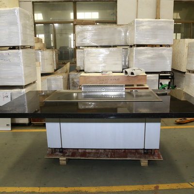 comprar Acero inoxidable eléctrico abajo de parrilla de la tabla de Teppanyaki del extractor abajo del agotamiento para el hotel del restaurante online manufacture