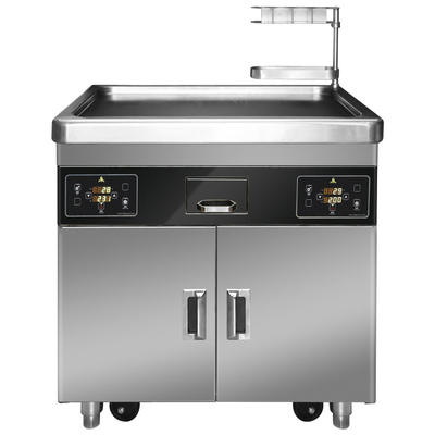 comprar Tabla móvil multifuncional de la parrilla de Teppanyaki de la cocina comercial con el horno doble online manufacture