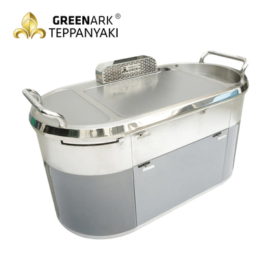 comprar Placa oval de acero inoxidable sin humo de Teppanyaki de la parrilla de la BARBACOA online manufacture
