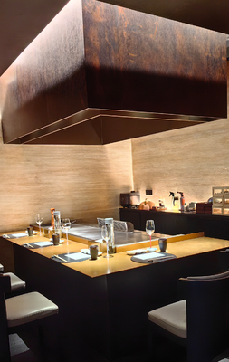 comprar Muebles de decoración personalizados Comercial Teppanyaki Mesa de parrillado 500x380mm Tamaño de cocina online manufacture