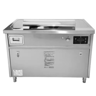 comprar Rectángulo de acero inoxidable japonés mesa de parrilla Teppanyaki construido en la parrilla online manufacture