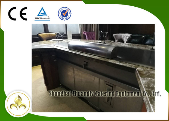 comprar Tabla japonesa de la parrilla de Teppanyaki de la calefacción de gas natural, parrilla eléctrica de la sobremesa de Teppanyaki online manufacture