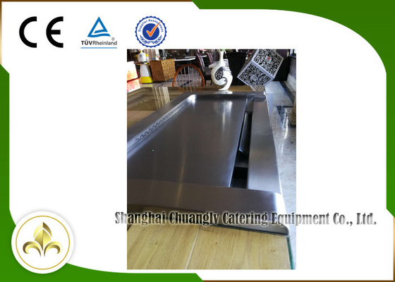 comprar 8 asientos abajo de la tabla portátil eléctrica de la parrilla de Teppanyaki del rectángulo del agotamiento del humo Fabricación en línea