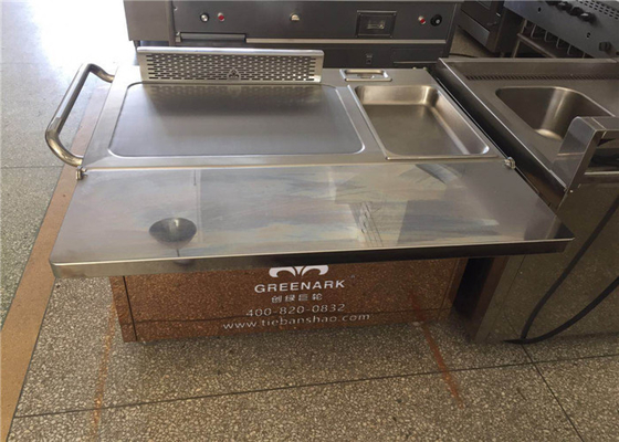 comprar Parrilla japonesa de acero inoxidable de Teppanyaki del rectángulo con control del termóstato online manufacture