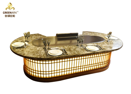 comprar Calefacción electromágnetica de acero inoxidable 380V de la tabla de la parrilla de Teppanyaki online manufacture
