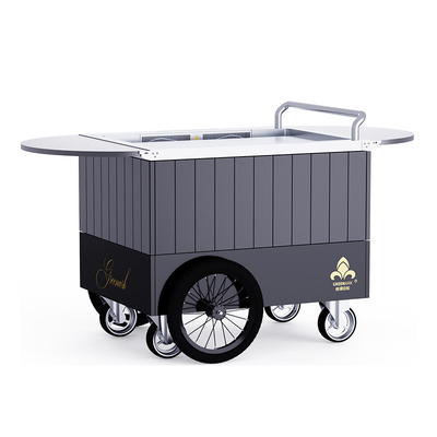 Calidad  black Mobile Teppanyaki Grill  Durable for over 20 years Food grade board Hibachi Grill Table fábrica