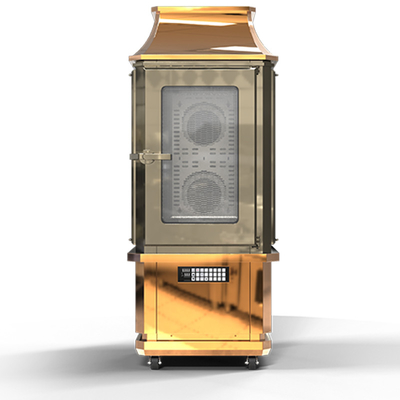 comprar Máquina de parrilla de cordero con viento caliente 17KW con limpieza automática Fabricación en línea