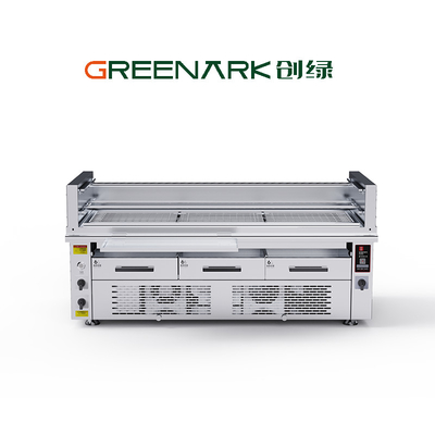 comprar Grill eléctrico comercial de barbacoa de 800 ° C de alta temperatura para cocinar en tres zonas Fabricación en línea