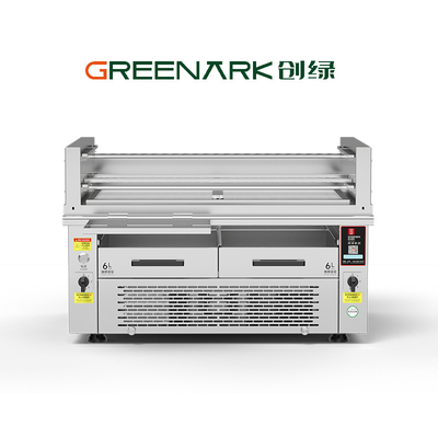 comprar Grill comercial de barbacoa de 800°C. Diseño de doble zona de quemado y ahorro de espacio. Fabricación en línea