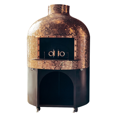 comprar Round Wood Fired Pizza Oven with Volcanic Lava Rock Fabricación en línea