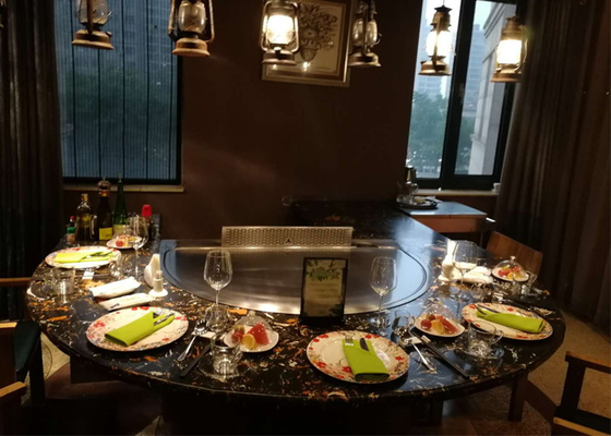 comprar Parrilla japonesa de Teppanyaki del acero de aleación con el purificador electrostático 8KW del humo online manufacture