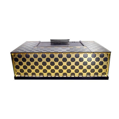 comprar 1.6m 8KW Gas Teppanyaki Grill Table with 8 Seats and Lower Exhaust for Commercial Use Fabricación en línea