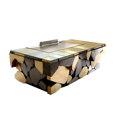 comprar Stainless Steel 304 Teppanyaki Grill Table with 8 Seats and Customized 20mm Thick Food-Grade Special Alloy Steel Fabricación en línea