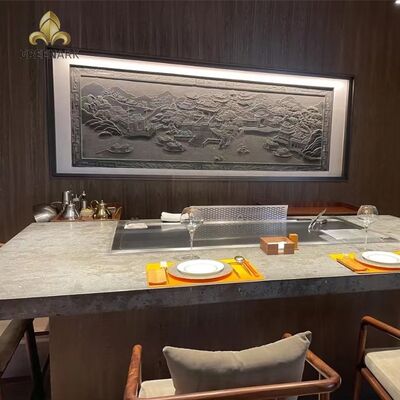 comprar Mesa de parrilla Teppanyaki independiente de 5KW con 1 año de garantía para restaurantes y hoteles Fabricación en línea