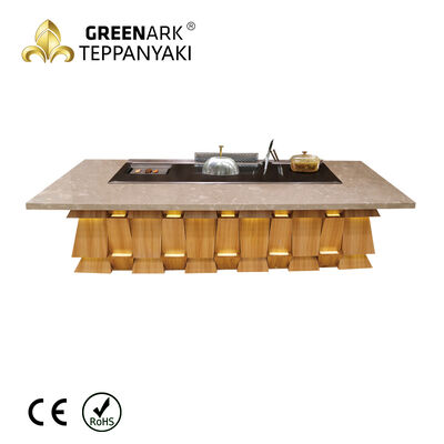 comprar 3 in 1 Multifunctional Commercial Teppanyaki Grill Table for Food Plaza and Outdoor Dining Fabricación en línea