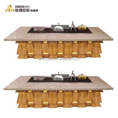 comprar Tabla de cocina comercial eléctrica Hibachi Teppanyaki con área de cocción de 450 * 400 mm y certificación ISO 9001-2008 Fabricación en línea