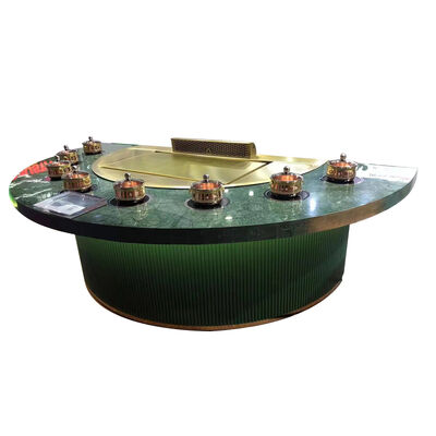 comprar Custom Multifunction 7 Seats Teppanyaki Grill Table with 16mm Thick Cold-Rolled Copper Plate Fabricación en línea