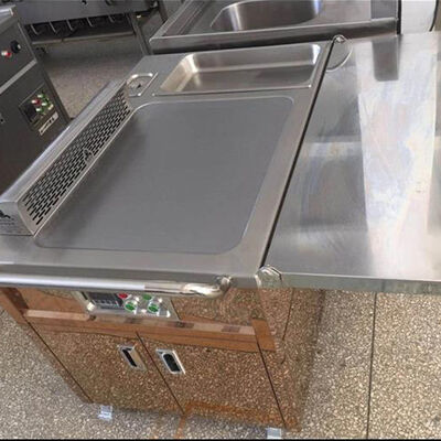 comprar El gas comercial del equipo del restaurante/las planchas eléctricas de la inducción asa a la parrilla la tabla móvil de Teppanyaki Fabricación en línea