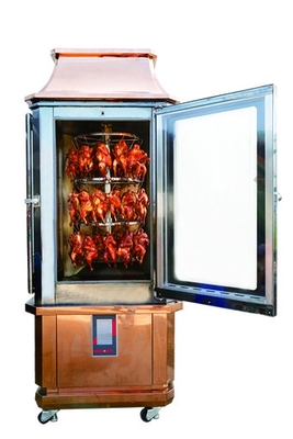 comprar Máquina multi de la parrilla del pato y del cordero del pollo de la parrilla de la exhibición de la función de la ráfaga caliente Fabricación en línea