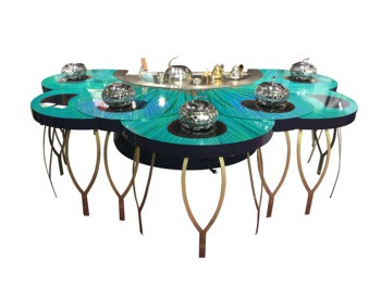 comprar Inducción comercial de acero inoxidable 8KW del tubo de Electricial de la tabla de la parrilla de Teppanyaki online manufacture