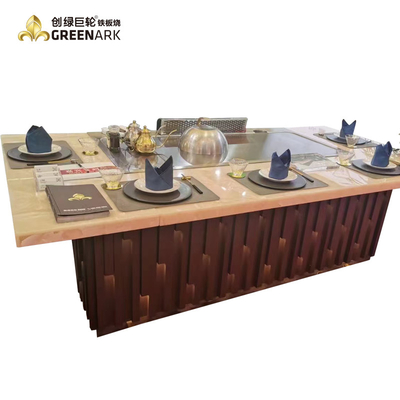 comprar Tabla de la parrilla de Teppanyaki de la BARBACOA del acero inoxidable 304 eléctrica/gas sin humo online manufacture