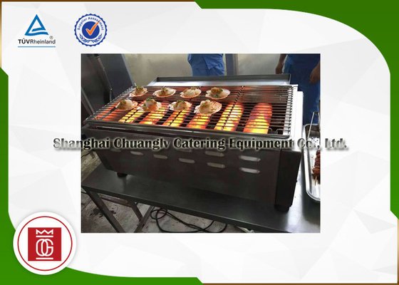 Parrillas comerciales de la barbacoa del gas de la cocina grande, parrilla de la barbacoa del gas natural con 6 hornillas
