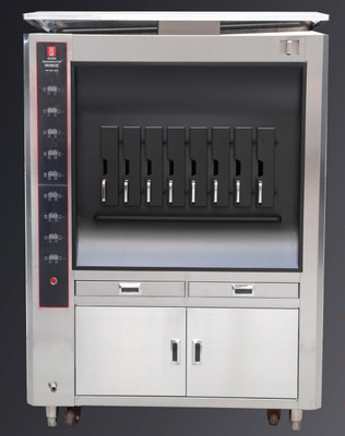 Control numérico de estilo europeo que calienta una o dos capas 4/6/8 espacios Fish Grill Machine