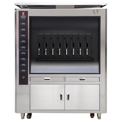 Máquina comercial de la parrilla de los pescados del GRANDMASTER KD50 del HORNO - solas capas 8 rejillas eléctricas