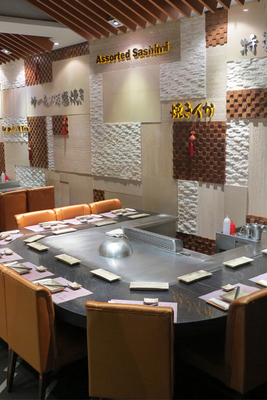 12 asiente la parrilla eléctrica de Teppanyaki