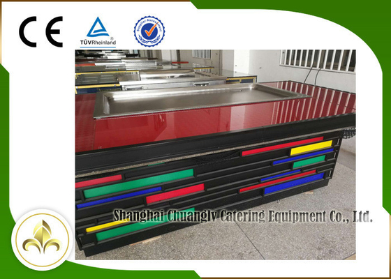 Extractor superior Teppanyaki de la parrilla 8 de S/S de los asientos del humo interior eléctrico del rectángulo