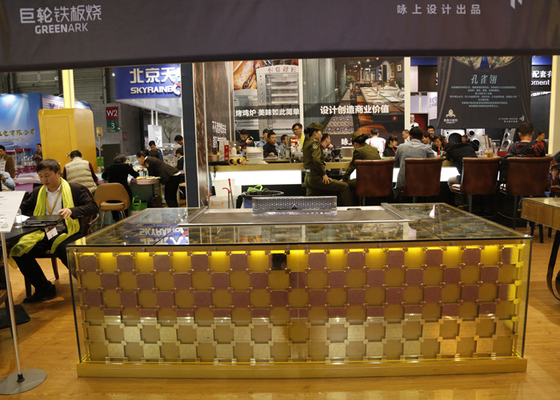 Inducción doble del tubo de Electricial de la parrilla de Teppanyaki del restaurante japonés de las hornillas