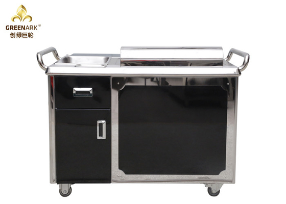 Parrilla japonesa negra de 1200m m Teppanyaki que cocina el equipo/la placa eléctrica de Teppanyaki del restaurante
