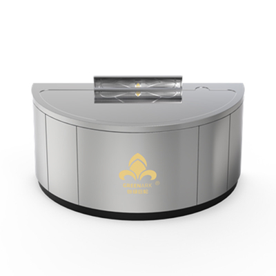 Mesa de parrilla Teppanyaki semicírculo se puede personalizar en tamaño y método de escape de humo (según las necesidades) parrillahibachi