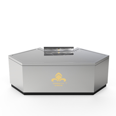 Mesa de parrilla Teppanyaki en forma de arco se puede personalizar en tamaño y método de escape de humo (según las necesidades) parrillahibachi