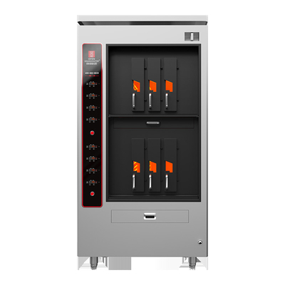Grill de pescado eléctrico comercial con doble capa 6 compartimientos 6 peces a la vez Grill BBQ Horno Equipo