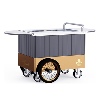 Golden Mobile Teppanyaki Grill control de temperatura inteligente y preciso libre movimiento de la mesa de calificación alimentaria Hibachi Grill Table