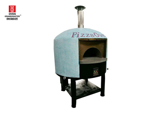 Pizza de acero inoxidable Oven Gas Heating Napoli Style Lava Rock de Italia del restaurante